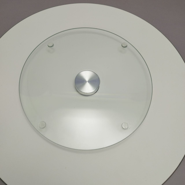 Подставка для торта / Поворотный стол для кондитера на стеклянном крутящемся диске, 35 см., Plateau tournant en werre цвет MIX